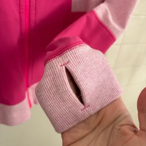 Lululemon Pink Two tone Jacket Fits Like Medium/Large Voyage Hair Tie - Picture 8 of 9